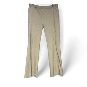 Y2K Gap Wool Blend Trousers Women's Size 6 Hip‎ Slung Plaid 2009 Tan Low Rise